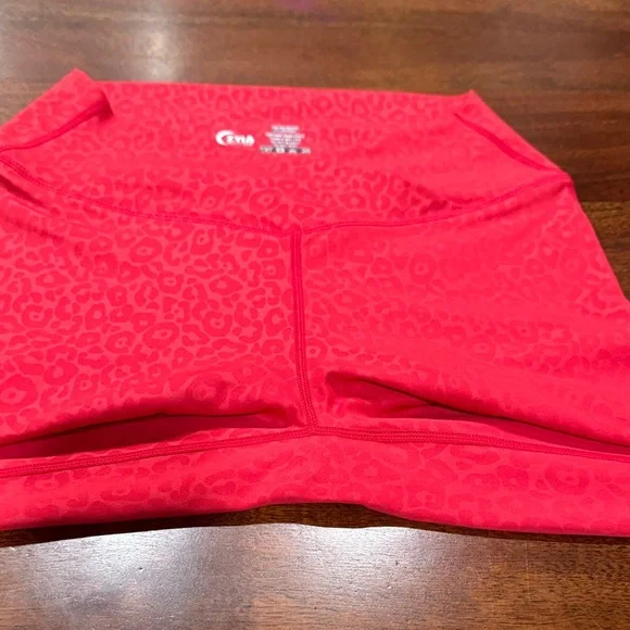 Zyia Red Leapord Scrunchy What  light n tight hi-Rise size 12 - Picture 9 of 11